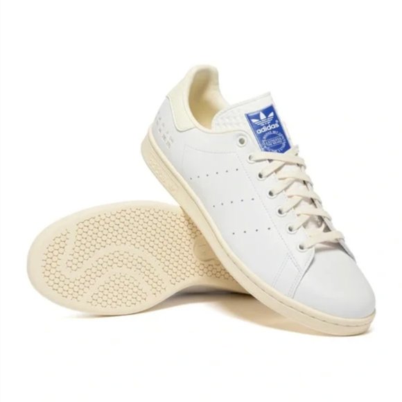 NWT ADIDAS STAN SMITH (CREAM WHITE/BLUE BIRD) Unisex Mens 8 and Women 9 - Picture 1 of 8